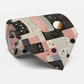 Abstract Circuit Board - Retro Mid Century Modern ネクタイ (ロール)