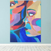 Abstract Classic Art Shape キャンバスプリント (インサイチュ (ウッドフロア))