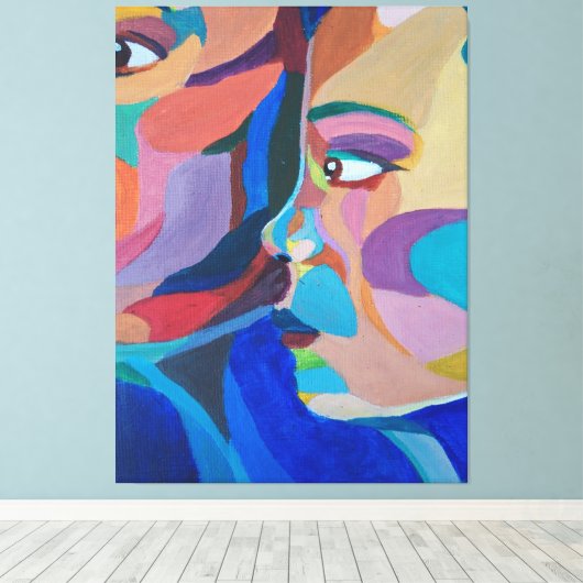 Abstract Classic Art Shape キャンバスプリント (インサイチュ (ウッドフロア))