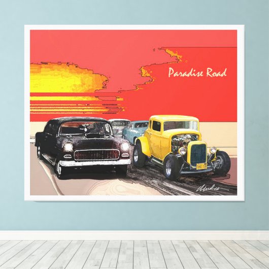 Abstract Classic Art Shape キャンバスプリント (インサイチュ (ウッドフロア))