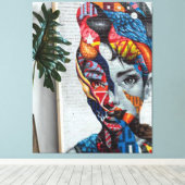 Abstract Classic Art Shape キャンバスプリント (インサイチュ (ウッドフロア))