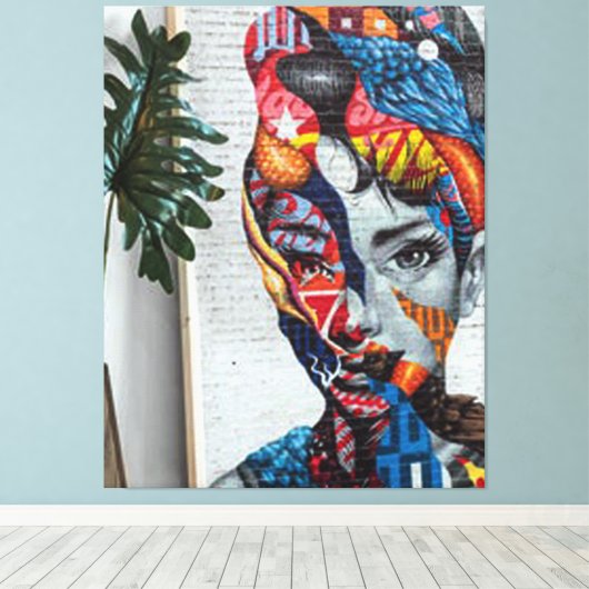 Abstract Classic Art Shape キャンバスプリント (インサイチュ (ウッドフロア))