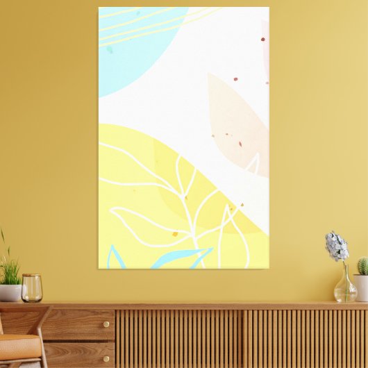 Abstract Classic Art Shape キャンバスプリント (インサイチュ (リビング))