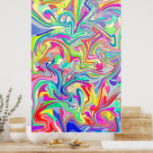 Abstract Classic Art Shape ポスター (キッチン)