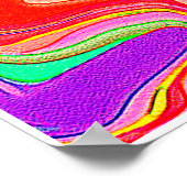 Abstract Classic Art Shape ポスター (角)