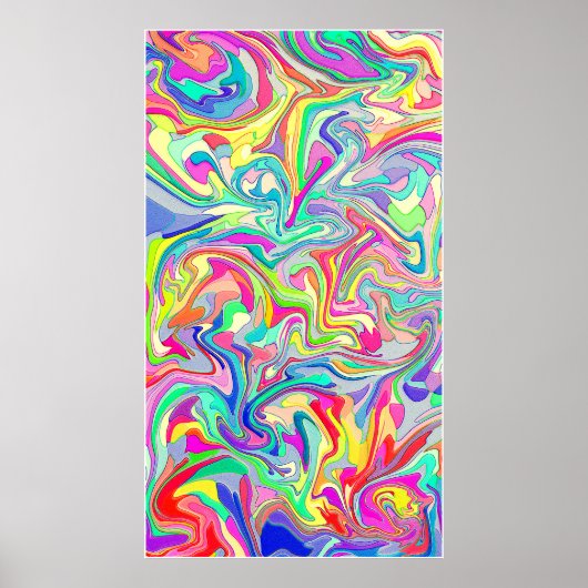 Abstract Classic Art Shape ポスター (正面)