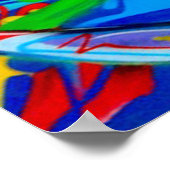 Abstract Classic Art Shape ポスター (角)