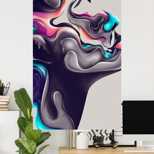 Abstract Classic Art Shape ポスター (ホームオフィス)