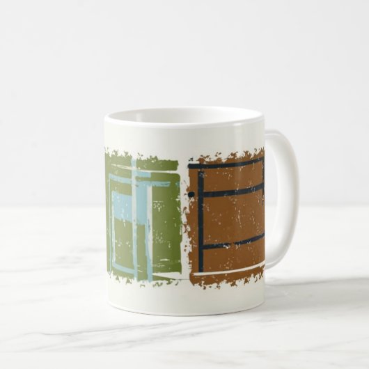 abstract coffee mug コーヒーマグカップ (正面右)