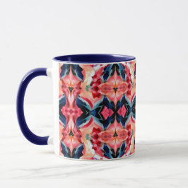 Abstract Coffee Mug -Blues and Pinks マグカップ