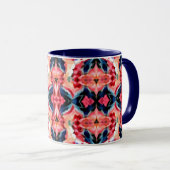 Abstract Coffee Mug -Blues and Pinks マグカップ (正面右)