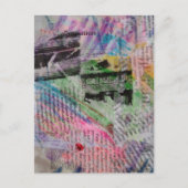 abstract collage  ポストカード (正面)