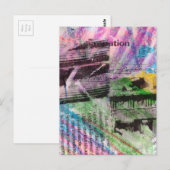 abstract collage architecture and words ポストカード (正面/裏面)