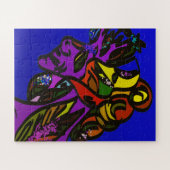 Abstract Collage Art Puzzle ジグソーパズル (横)