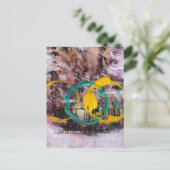 abstract collage circles  ポストカード (スタンド正面)