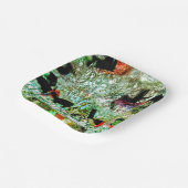 Abstract collage paper plate recycled plastic ペーパープレート (傾斜あり)