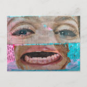 abstract collage with a eyes and mouth from 1968 ポストカード (正面)