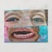 abstract collage with a eyes and mouth from 1968 ポストカード (正面)