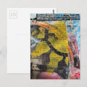 abstract collage yellow sun ポストカード (正面/裏面)