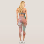 Abstract Color Art Leggings for Expressive Looks カプリレギンス (裏面)