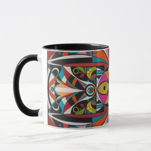 abstract color coffee mug マグカップ (左)