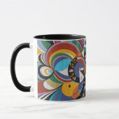 abstract color coffee mug マグカップ (左)