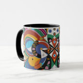 abstract color coffee mug マグカップ (正面左)