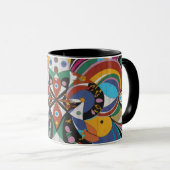 abstract color coffee mug マグカップ (正面右)