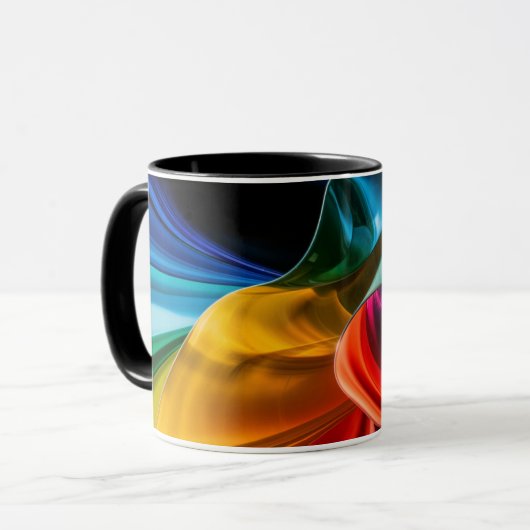 abstract color coffee mug マグカップ (正面左)