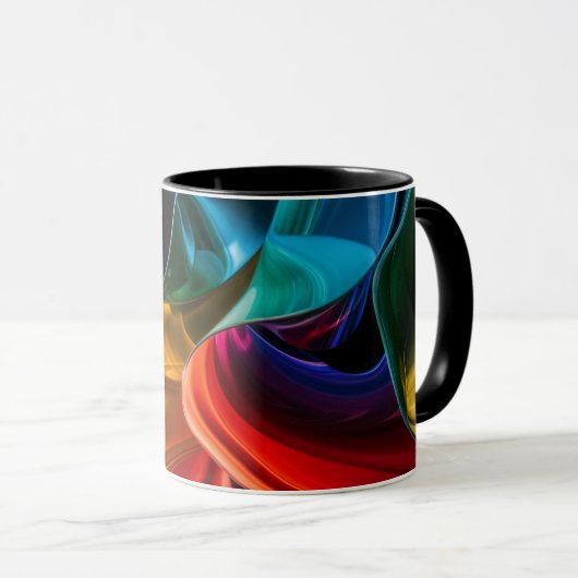 abstract color coffee mug マグカップ (正面右)