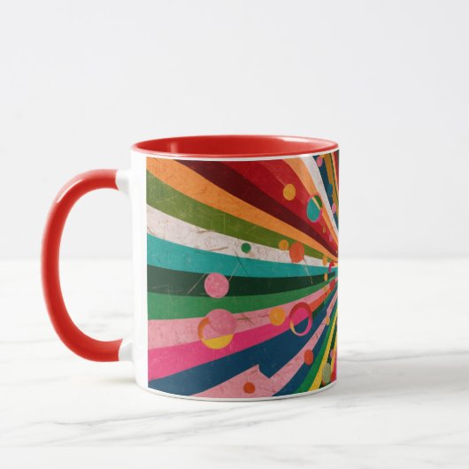 abstract color coffee mug マグカップ (左)