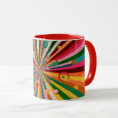 abstract color coffee mug マグカップ (正面右)