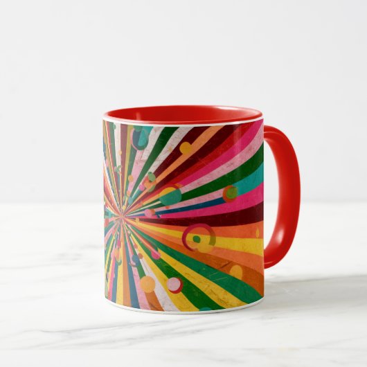 abstract color coffee mug マグカップ (正面右)