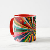 abstract color coffee mug マグカップ (正面左)