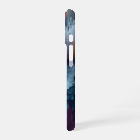 Abstract Color Explosion Modern iPhone 16ケース (左側面)