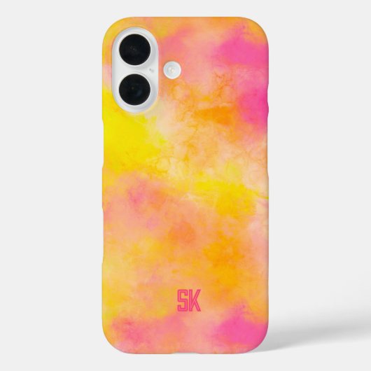 Abstract Color Gradient Luminous Joy Personalized Case-Mate iPhoneケース (裏面)
