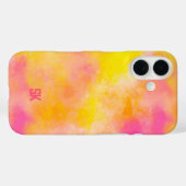 Abstract Color Gradient Luminous Joy Personalized Case-Mate iPhoneケース (裏面 (横))