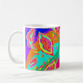 abstract,color,pattern, indian,mandala,pink, コーヒーマグカップ (左)