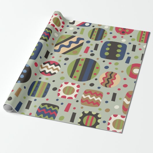 abstract color pattern textiles, interior designli ラッピングペーパー (アンロールド)