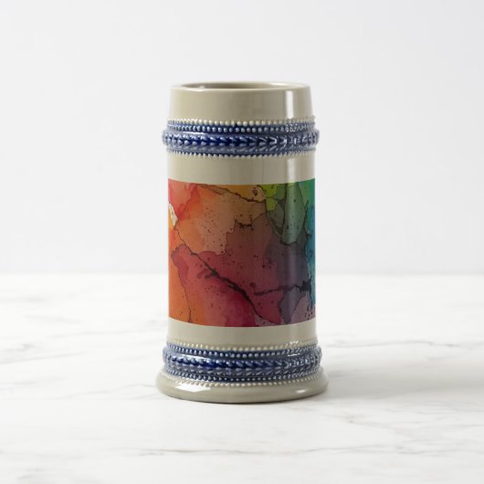 Abstract Color Splash Stein Mug ビールジョッキ (中央)