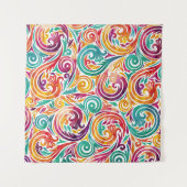 Abstract colorful background. illustrationcarnival タペストリー (正面(横))