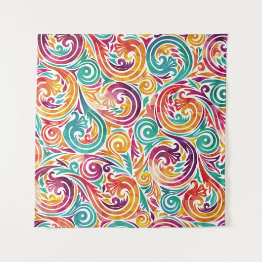 Abstract colorful background. illustrationcarnival タペストリー (正面)