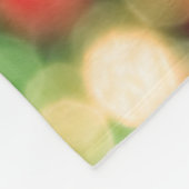 Abstract colorful bokeh background フリースブランケット (角)