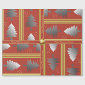 Abstract Colorful Christmas Paper with Text ラッピングペーパー (フラット)