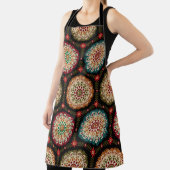 abstract colorful circle bunch pattern backgrounda エプロン (インサイチュ)