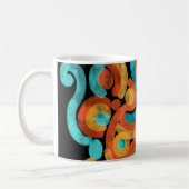 Abstract colorful coffee mug コーヒーマグカップ (左)