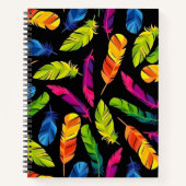 Abstract colorful feather explosion ノートブック (正面)