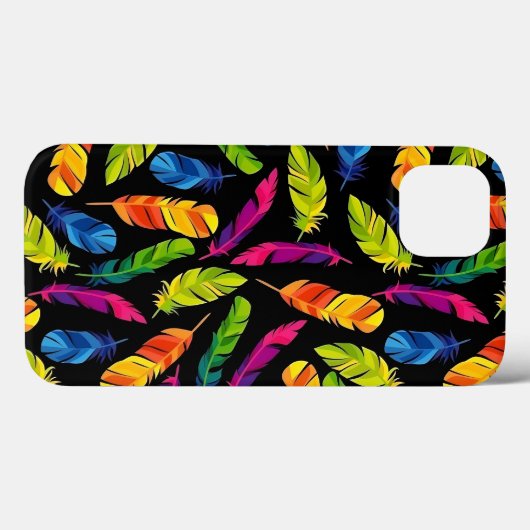 Abstract colorful feather explosion Case-Mate iPhoneケース (裏面 (横))