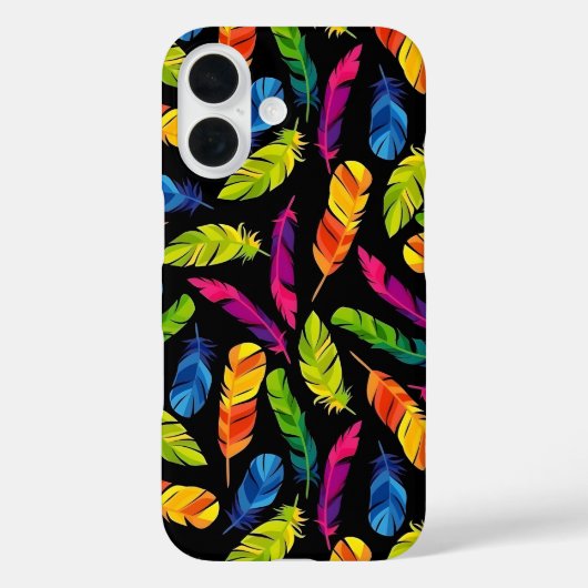Abstract colorful feather explosion Case-Mate iPhoneケース (裏面)