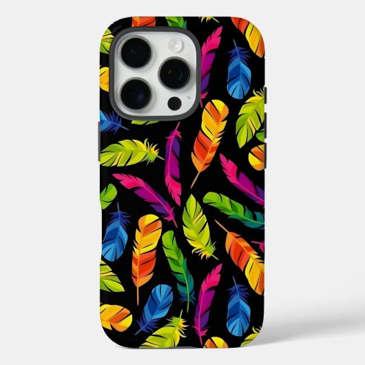 Abstract colorful feather explosion Case-Mate iPhoneケース (裏面)